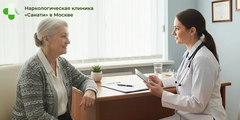 Женщина на приеме у врача